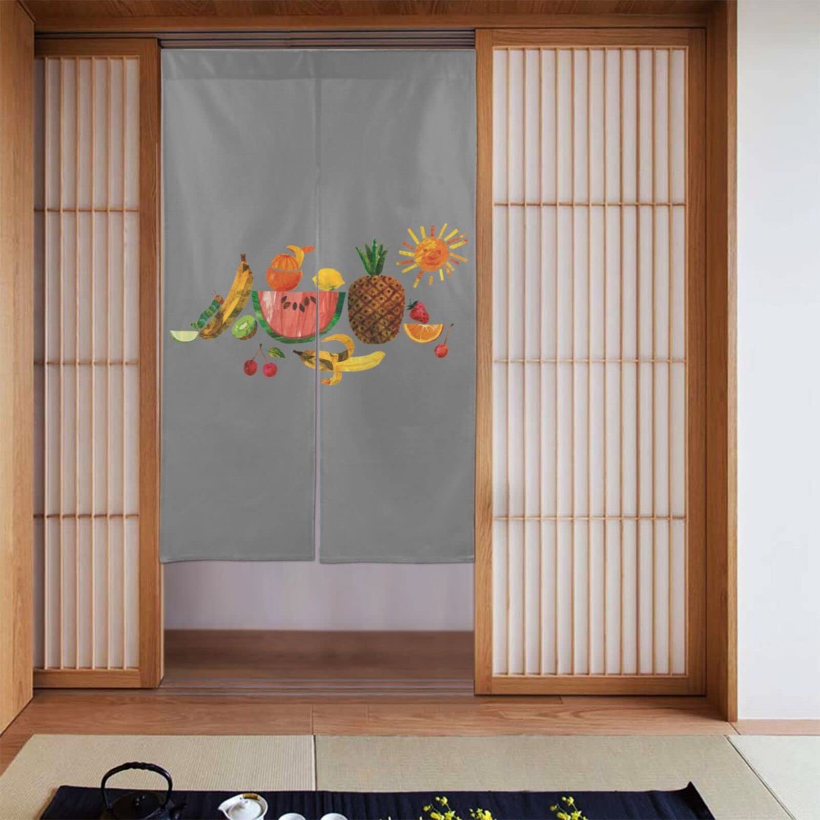 Amazon｜はらぺこあおむし 絵本 のれん 和風 暖簾 おしゃれ 間仕切り
